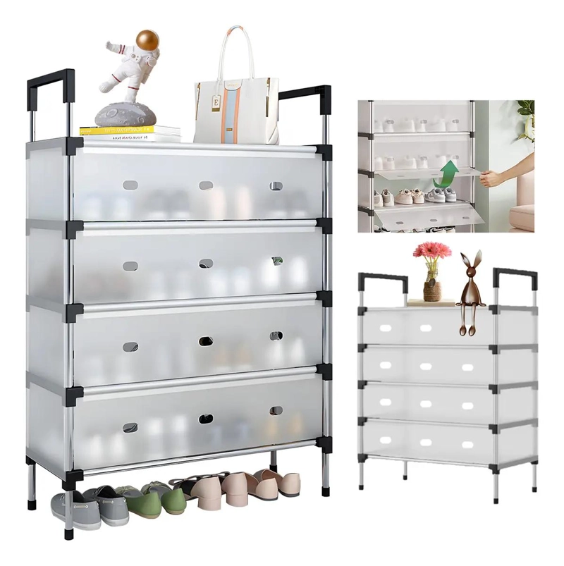 ORGANIZADOR DE ZAPATOS CON REPISA PARA CLOSET Y MUEBLE MULTIUSOS - 1