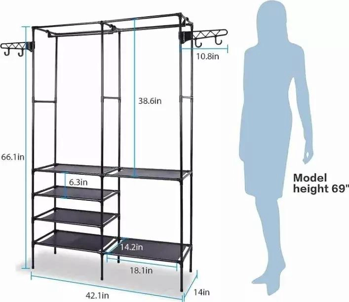 ORGANIZADOR COLGANTE CON ESTANTES MULTIPLES PARA ROPA Y ACCESORIOS - 3