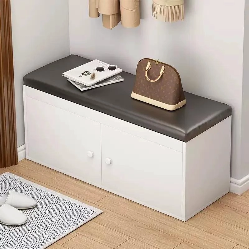 BANCO ZAPATERO COMPACTO PARA PROBADORES CON DIMENSIONES 35X80X32 CM - 1