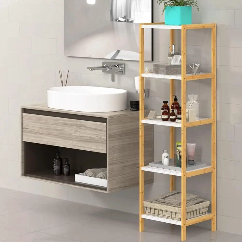 ESTANTE ORGANIZADOR DE BAMBU PARA COCINA Y BAÑO CON DISEÑO ELEGANTE - 2