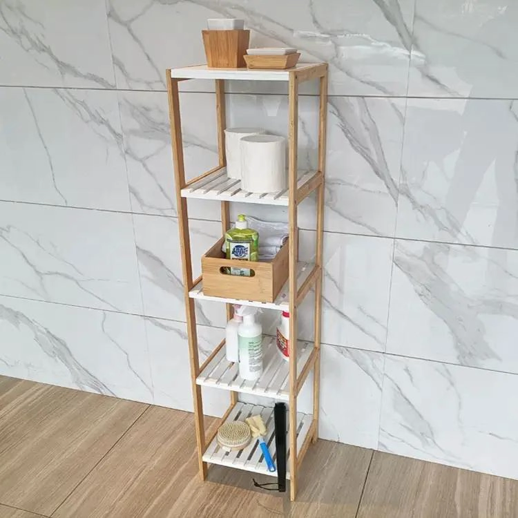 ESTANTE ORGANIZADOR DE BAMBU PARA COCINA Y BAÑO CON DISEÑO ELEGANTE - 4