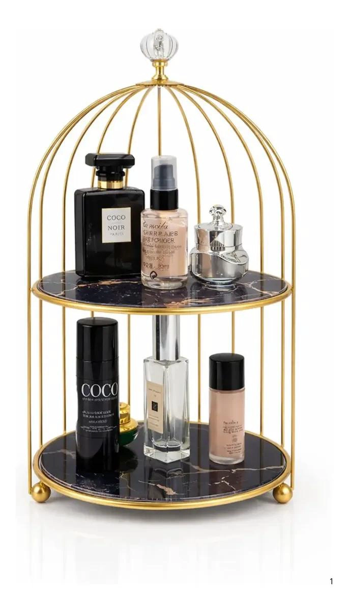 ESTANTE ORGANIZADOR PARA TOCADOR CON ESPACIO PARA MAQUILLAJE Y PERFUMES - 1