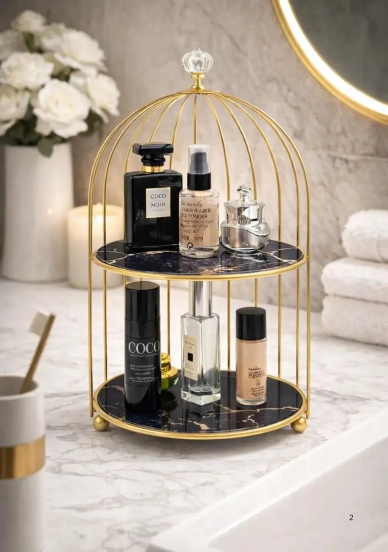 ESTANTE ORGANIZADOR PARA TOCADOR CON ESPACIO PARA MAQUILLAJE Y PERFUMES - 5
