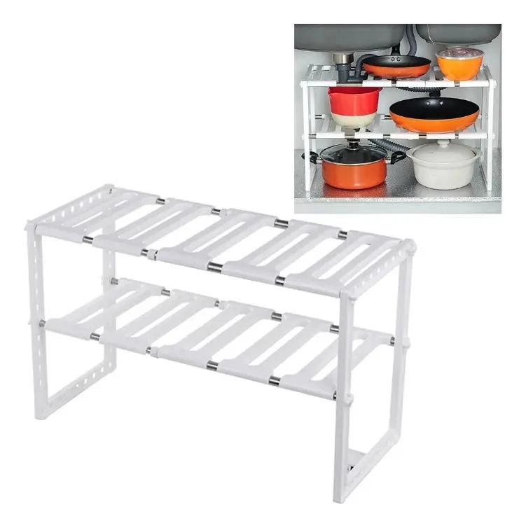 REPISA ORGANIZADORA EXTENSIBLE DE HIERRO PARA COCINA RESISTENTE Y FUNCIONAL - 4