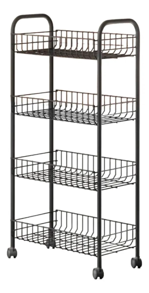 CARRO ORGANIZADOR CON RUEDAS PARA VERDURAS 84X28X42 CM - 1
