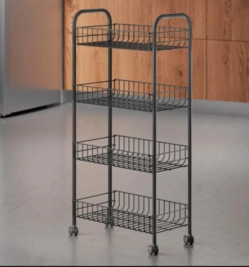 CARRO ORGANIZADOR CON RUEDAS PARA VERDURAS 84X28X42 CM - 2