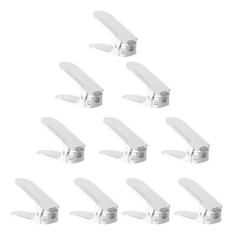 SET DE 10 SOPORTES AJUSTABLES ANTIDESLIZANTES PARA ZAPATOS - 1