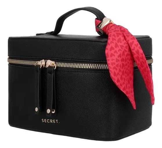 COSMETIQUERO COMPACTO CON CIERRE SEGURO Y DISEÑO ELEGANTE EN NEGRO - 3