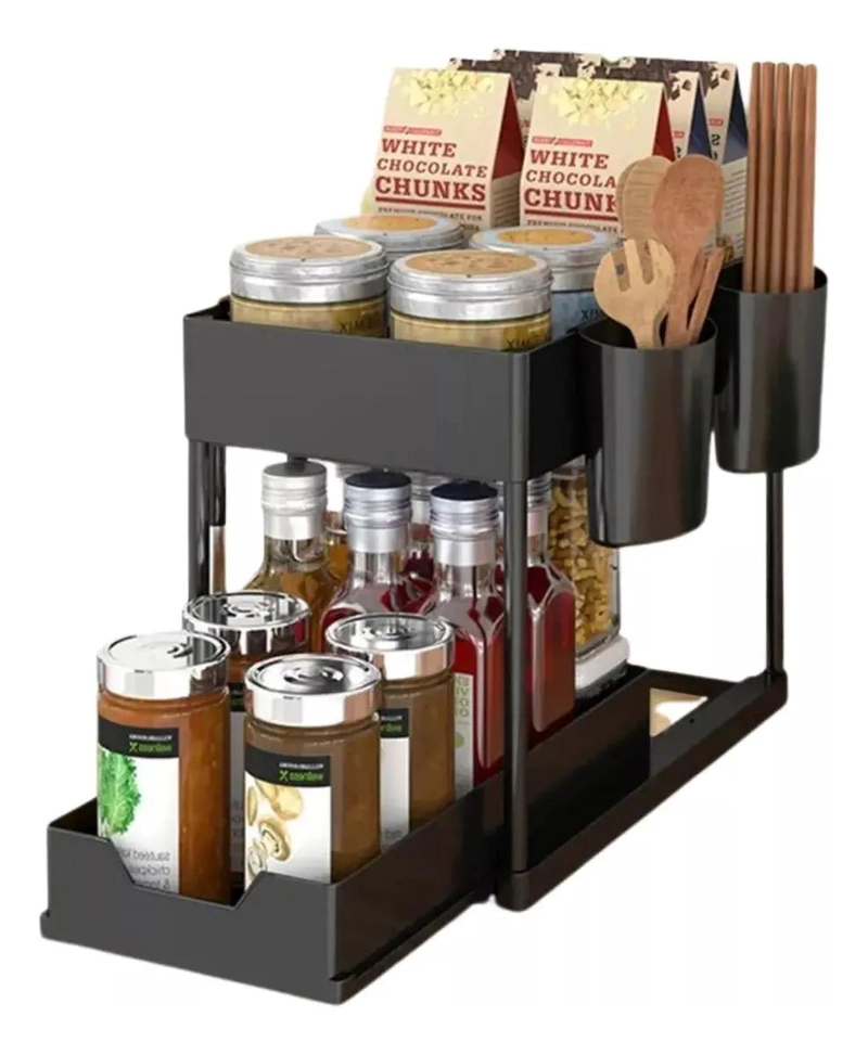 ESTANTE ORGANIZADOR DE COCINA CON 2 NIVELES PARA ALMACENAMIENTO - 1