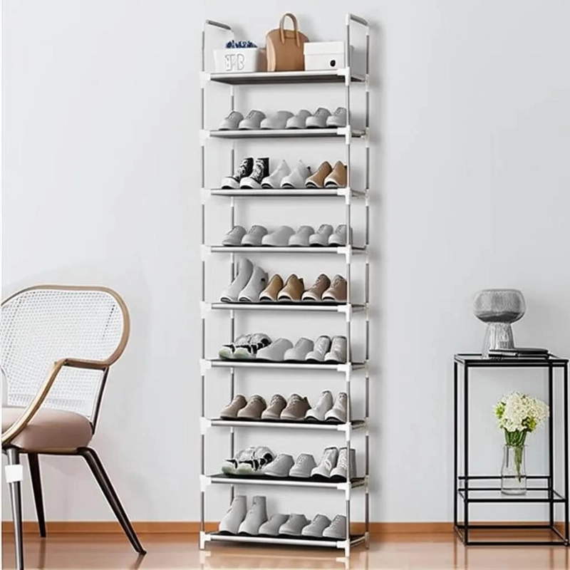 ZAPATERO METALICO CON 9 NIVELES PARA 27 PARES DE CALZADO - 1