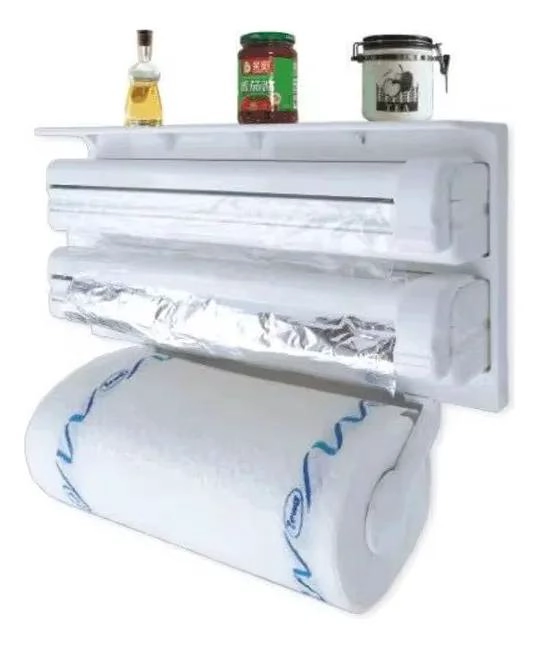 ORGANIZADOR MULTIFUNCIONAL PARA PAPEL TOALLA, FILM Y ALUMINIO DE COCINA - 2