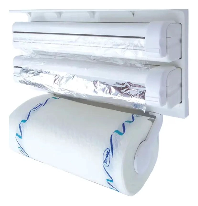 ORGANIZADOR MULTIFUNCIONAL PARA PAPEL TOALLA, FILM Y ALUMINIO DE COCINA - 3