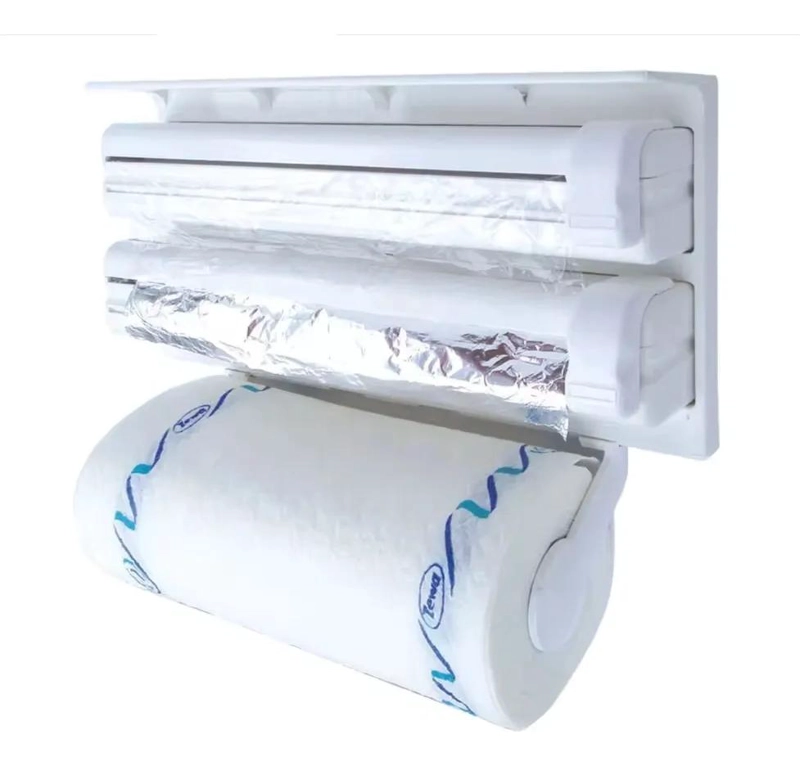 ORGANIZADOR MULTIFUNCIONAL PARA PAPEL TOALLA, FILM Y ALUMINIO DE COCINA - 5