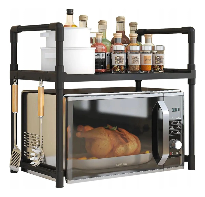 ESTANTE ORGANIZADOR DE COCINA PARA MICROONDAS DE 2 NIVELES - 1
