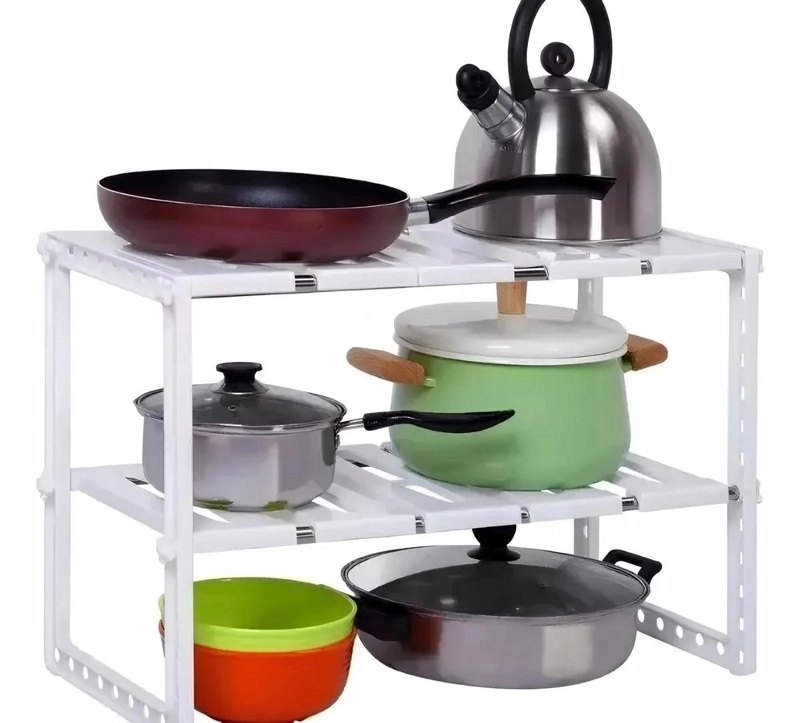 ORGANIZADOR BAJO MESADA EXPANDIBLE BLANCO 50 A 70 CM - 1