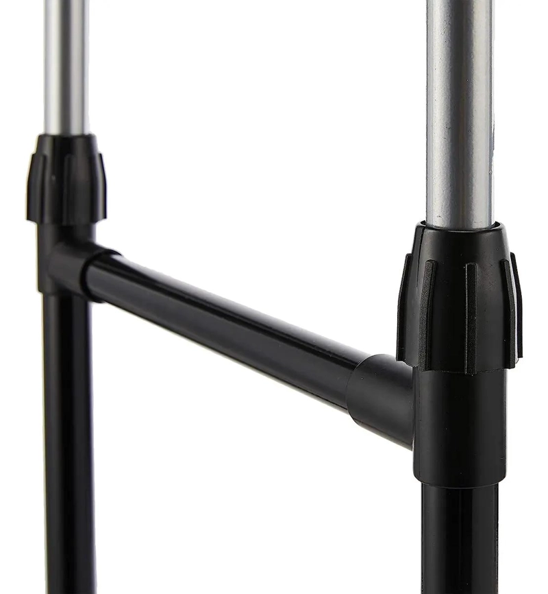 PERCHERO DE DOBLE CAPA CON RUEDAS PARA COLGAR ROPA - 4