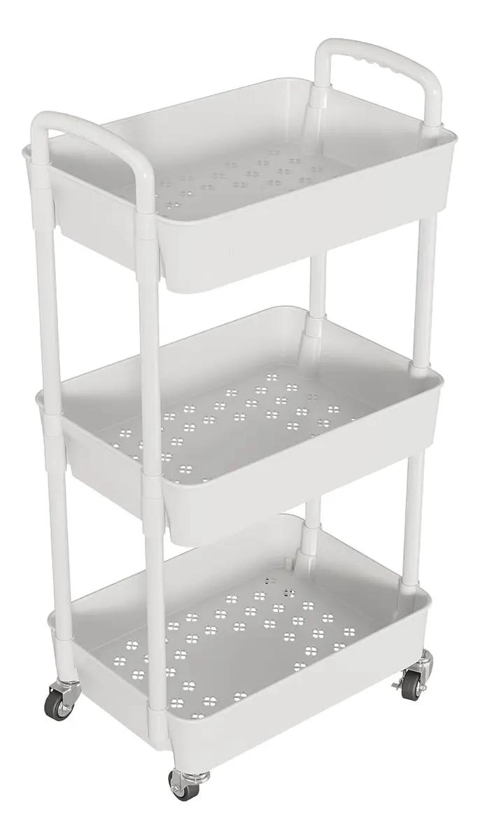 CARRITO ORGANIZADOR MULTIUSOS CON 3 NIVELES Y RUEDAS PARA FACIL MOVILIDAD - 1