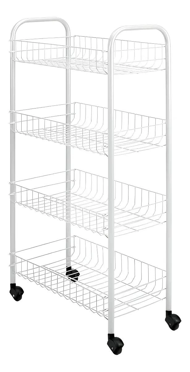 CARRITO ORGANIZADOR DE COCINA CON 4 NIVELES MULTIUSO PARA VERDURAS - 2