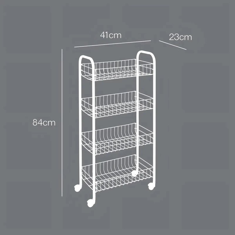 CARRITO ORGANIZADOR DE COCINA CON 4 NIVELES MULTIUSO PARA VERDURAS - 4
