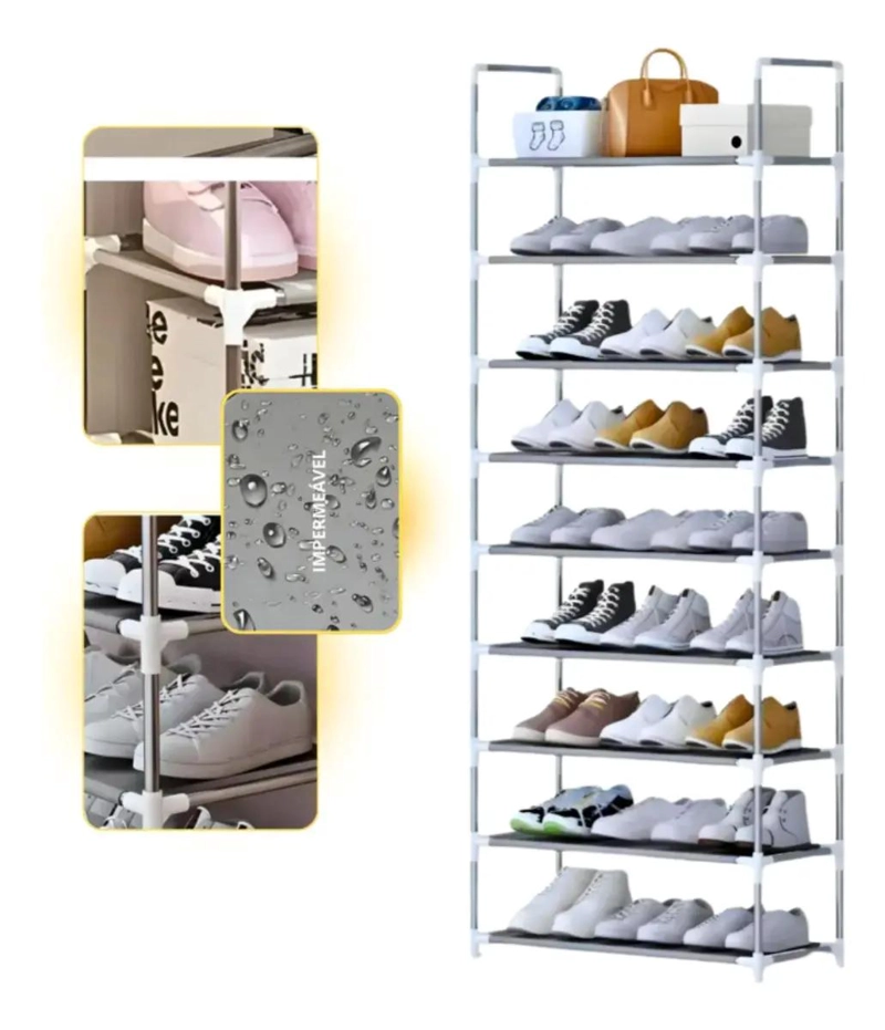 ORGANIZADOR VERTICAL PARA ZAPATOS CON CAPACIDAD PARA 27 PARES Y 9 NIVELES - 1