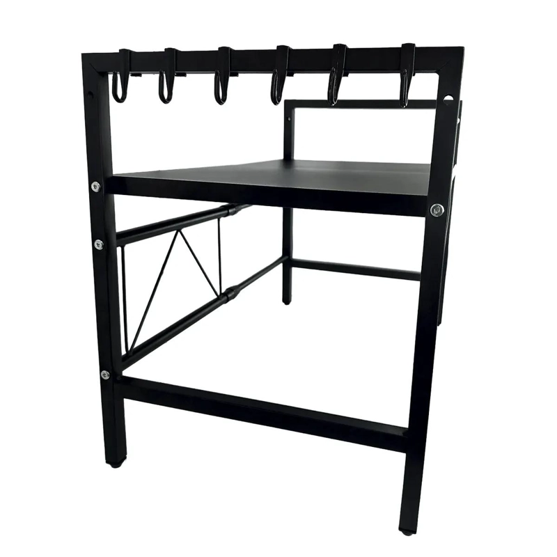ESTANTE EXTENSIBLE DE ACERO REFORZADO PARA MICROONDAS Y COCINA - 4