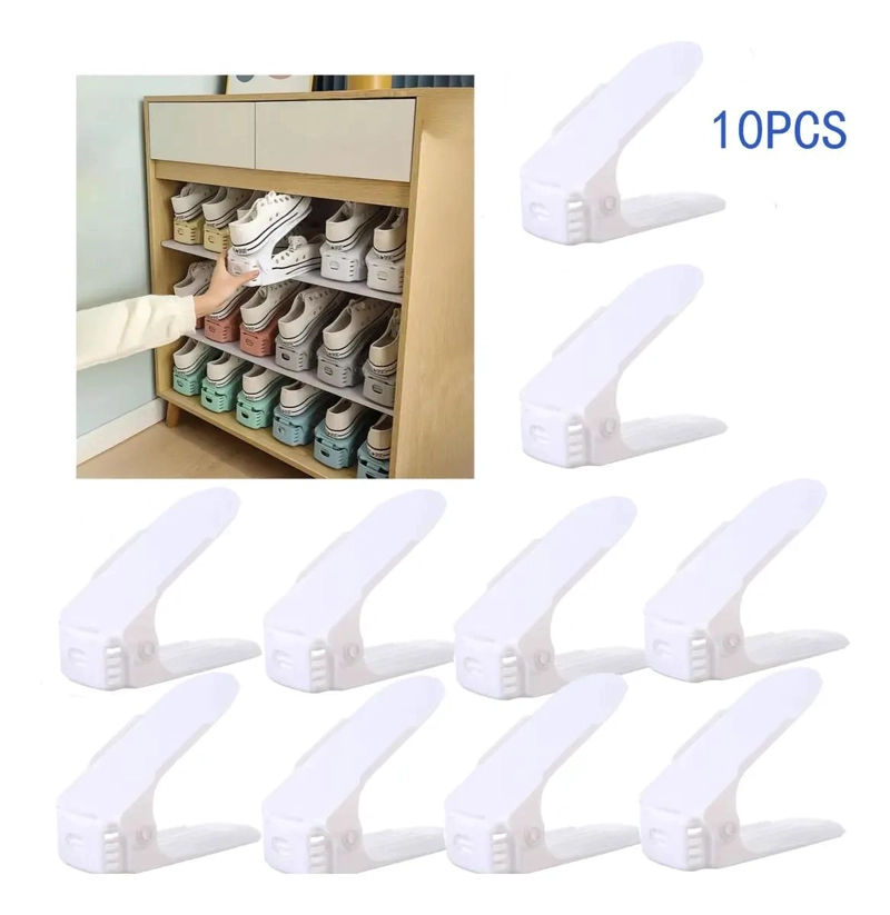 ORGANIZADOR PARA ZAPATOS CON SOPORTE ALZADOR SET DE 10 UNIDADES - 1