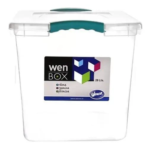 CAJA ORGANIZADORA MULTIUSOS TRANSPARENTE CON CAPACIDAD DE 28 LITROS - 3