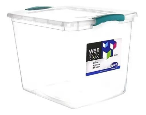 CAJA ORGANIZADORA MULTIUSOS TRANSPARENTE CON CAPACIDAD DE 28 LITROS - 4