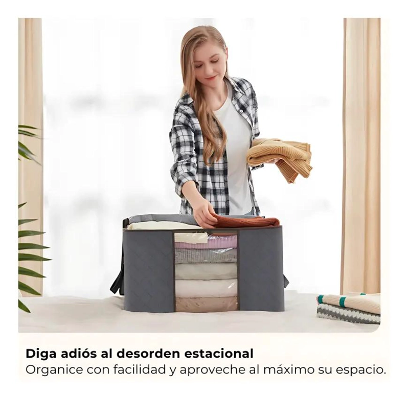 SET DE 6 BOLSAS ORGANIZADORAS DE TELA REFORZADA CON VENTANA 90L - 5