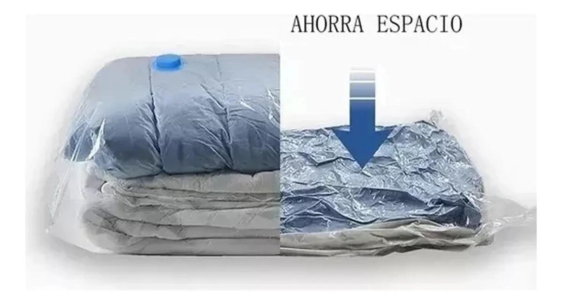 SET DE 12 BOLSAS ORGANIZADORAS AL VACIO CON BOMBA MANUAL PARA AHORRO DE ESPACIO - 4
