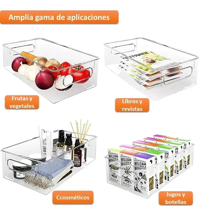 SET DE 6 ORGANIZADORES PARA REFRIGERADOR Y DESPENSA EN COLORES VARIADOS - 3