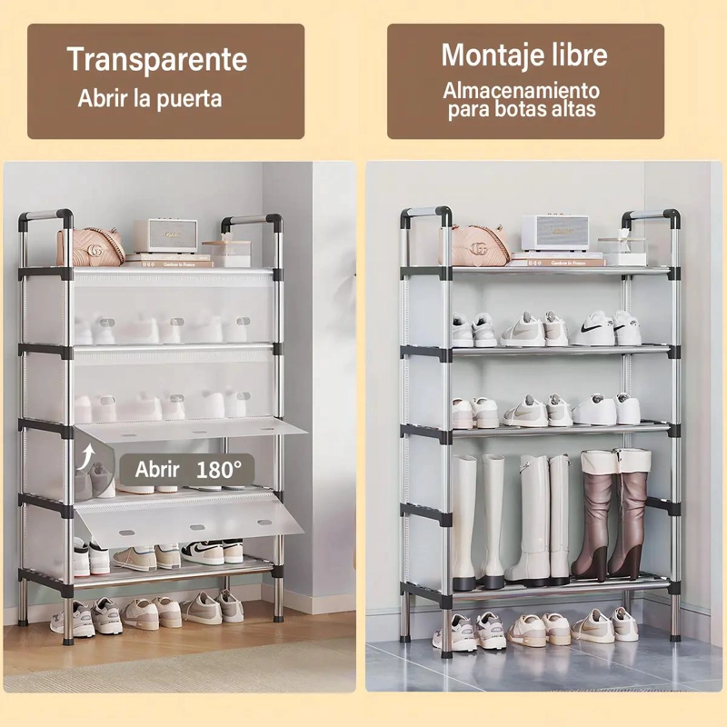 ZAPATERA MODERNA DE 6 NIVELES CON DISEÑO ARMABLE Y FUNCIONAL - 5