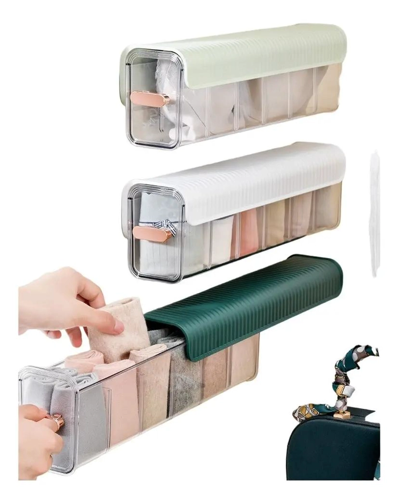 ORGANIZADOR PARA ROPA INTERIOR CON COMPARTIMENTOS MULTIPLES Y DISEÑO COMPACTO - 1
