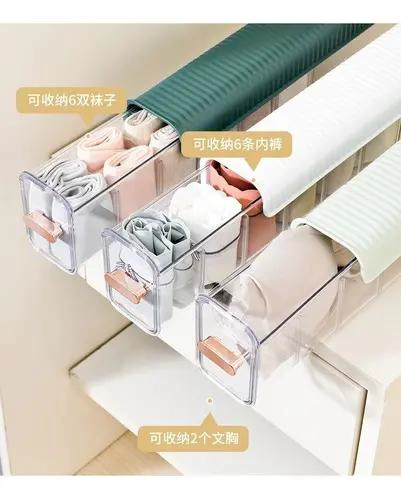 ORGANIZADOR PARA ROPA INTERIOR CON COMPARTIMENTOS MULTIPLES Y DISEÑO COMPACTO - 4