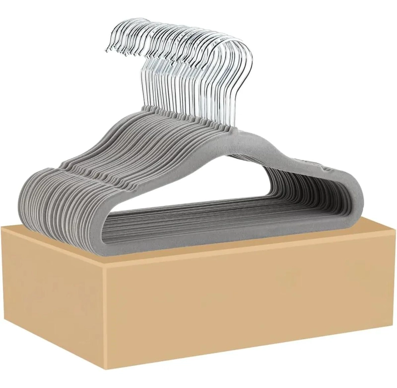 SET DE 30 PERCHAS INFANTILES DE TERCIOPELO ANTIDESLIZANTES - 1