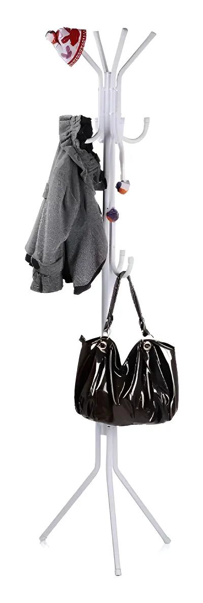 PERCHERO DE PIE PARA ROPA Y ACCESORIOS ALTURA 175 CM COLOR BLANCO - 2