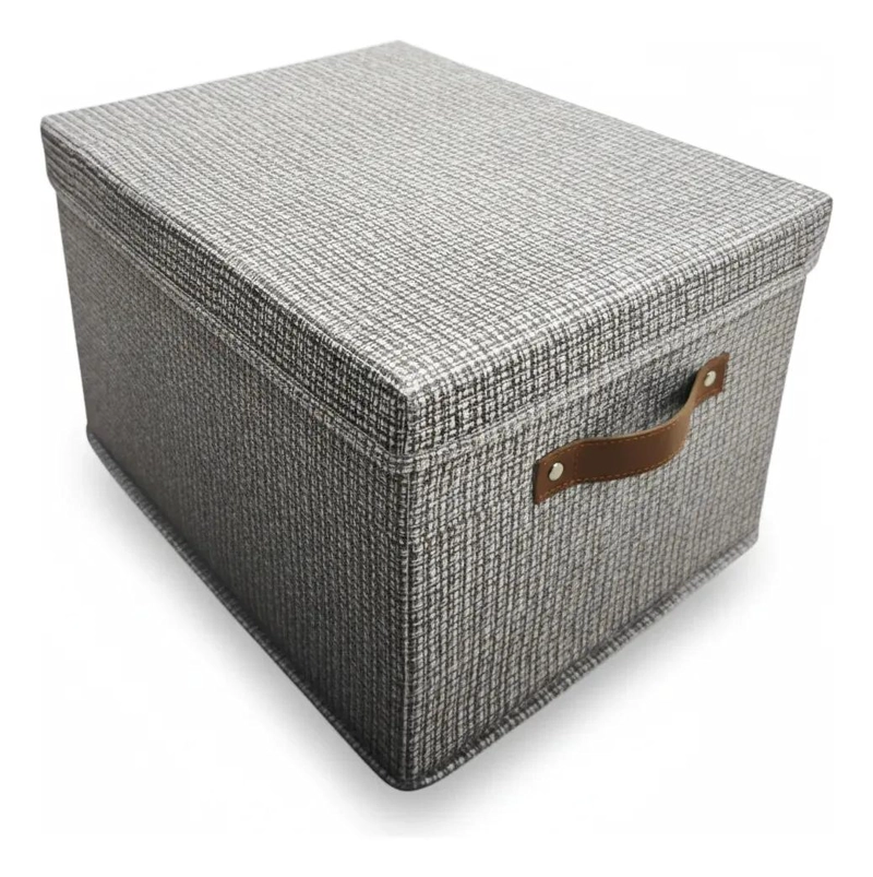 CAJA ORGANIZADORA PLEGABLE DE TELA TNT CON TAPA 45X34X24 CM - 1