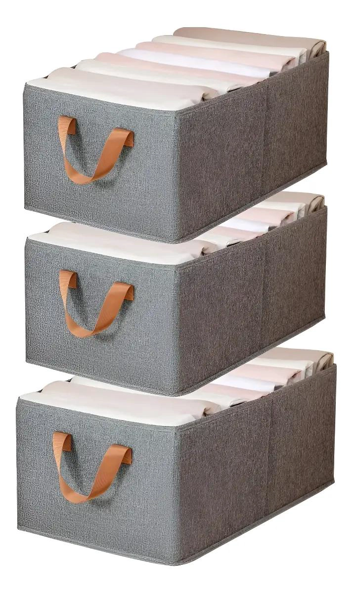 ORGANIZADOR PLEGABLE MULTIUSOS CON 3 CESTAS PARA ARMARIO Y ALMACENAMIENTO - 1