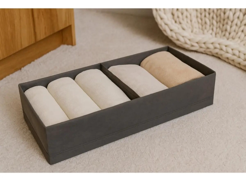CAJA ORGANIZADORA MULTIUSO PARA ALMACENAMIENTO DE ROPA 20X51X10 CM - 3