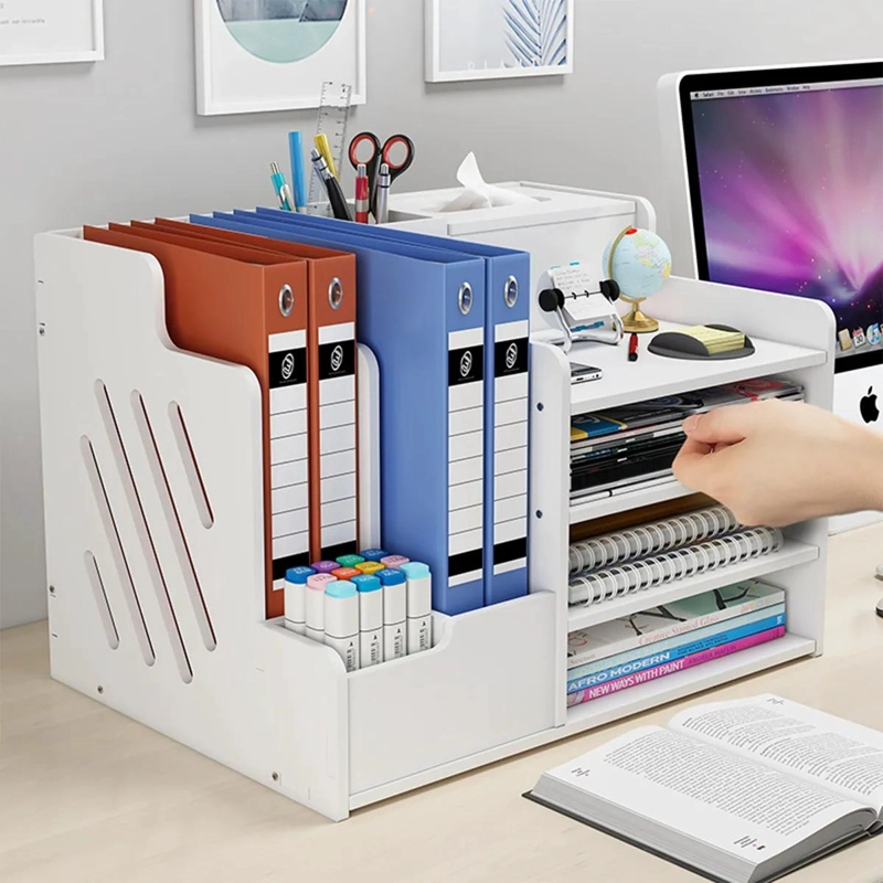 CAJA ORGANIZADORA MULTIFUNCIONAL PARA OFICINA CON MEDIDAS 29X22.4X28 CM - 5