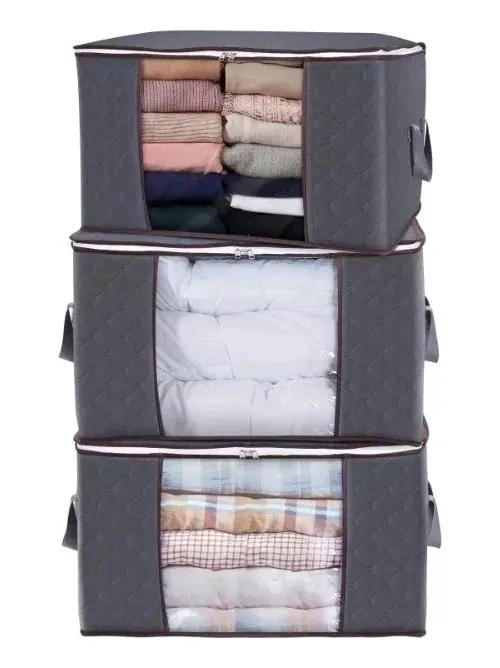 SET DE 3 ORGANIZADORES PARA BOLSAS DE ALMACENAMIENTO DE ROPA - 1