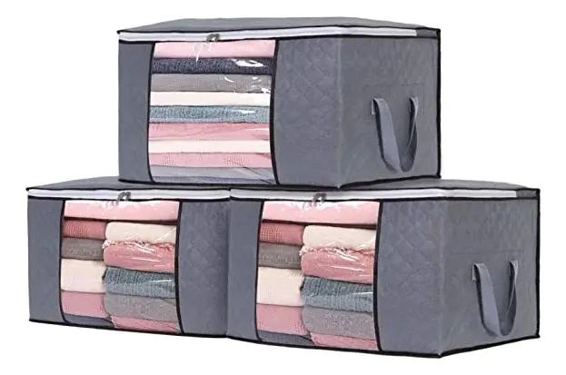 SET DE 3 ORGANIZADORES PARA ALMACENAMIENTO DE ROPA Y BOLSAS - 3