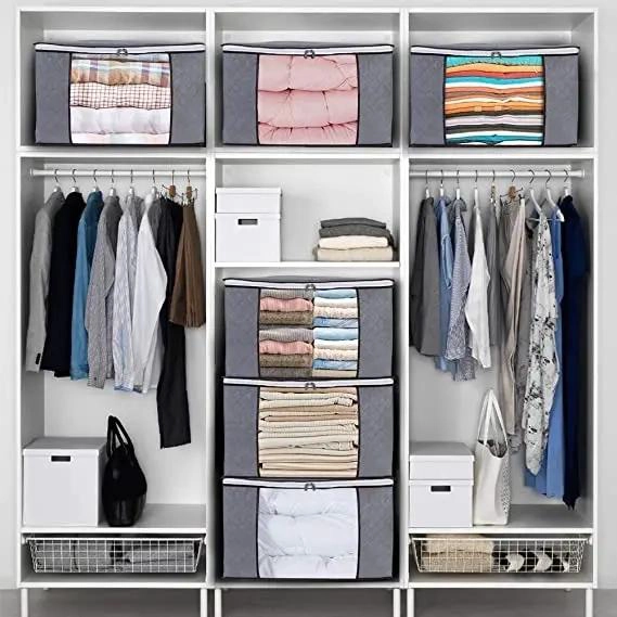 SET DE 3 ORGANIZADORES PARA ALMACENAMIENTO DE ROPA Y BOLSAS - 5