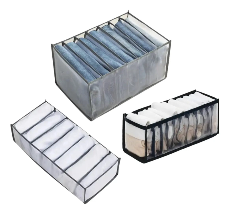 SET DE 3 ORGANIZADORES PARA ROPA INTERIOR Y ACCESORIOS - 1