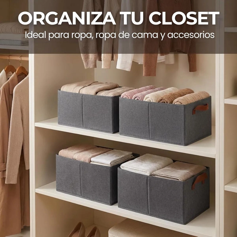 CAJA ORGANIZADORA PARA ROPA CON CAJON Y URNA, SET DE 2 UNIDADES - 4