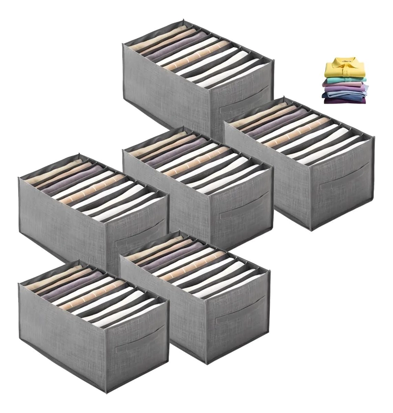 ORGANIZADOR DE ROPA CON 9 DIVISORES PARA ARMARIOS Y CAJONES - 1