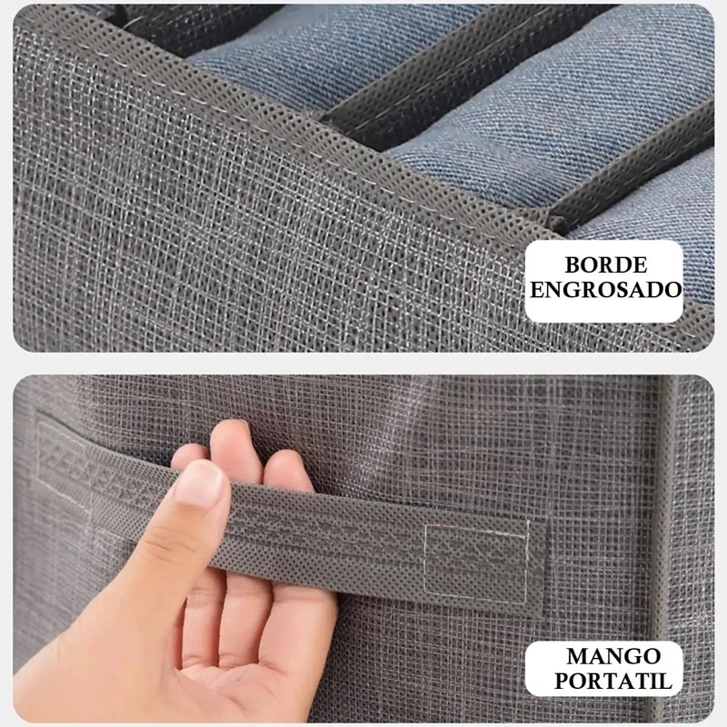 ORGANIZADOR DE ROPA CON 9 DIVISORES PARA ARMARIOS Y CAJONES - 5