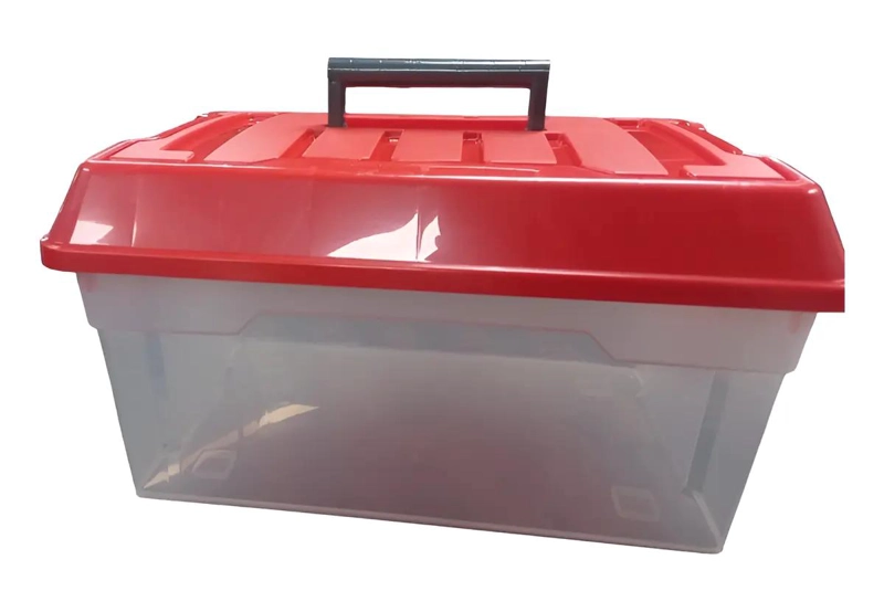 CAJA ORGANIZADORA PARA ALMACENAMIENTO CON TAPA Y MANILLA 18 LITROS - 1