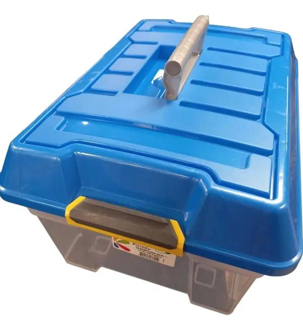 CAJA ORGANIZADORA PARA ALMACENAMIENTO CON TAPA Y MANILLA 18 LITROS - 5