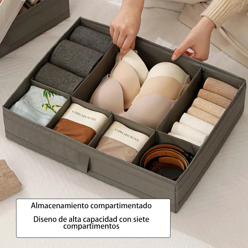 SET DE 2 ORGANIZADORES PARA ROPA INTERIOR, CORBATAS Y BUFANDAS - 5